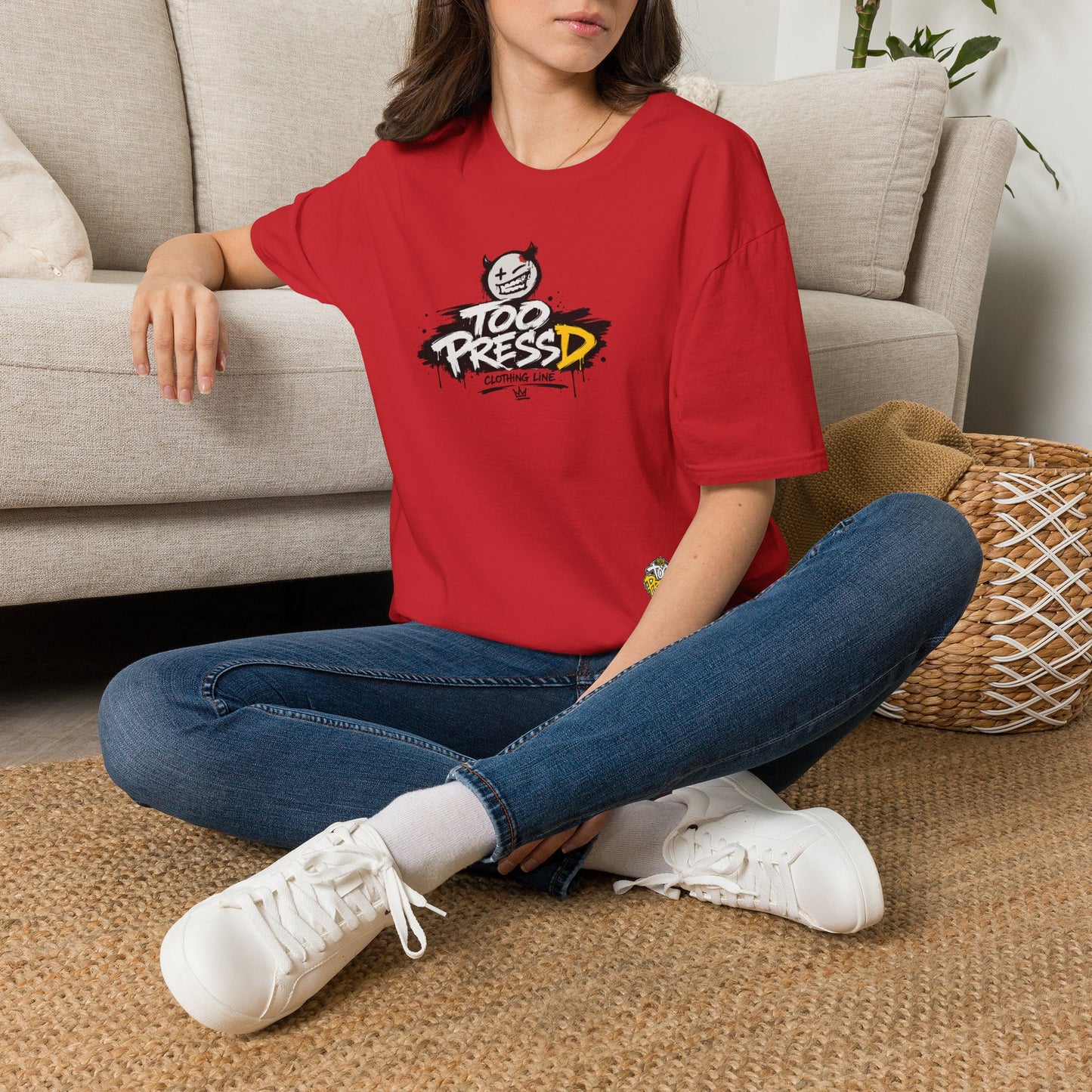 Too Pressed Graphic T-Shirt — Streetwear Logo Tee