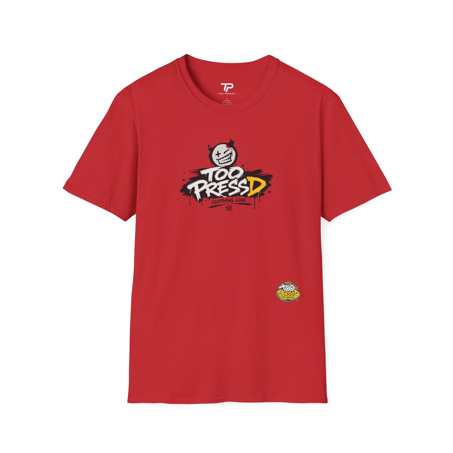 Too Pressed Graphic T-Shirt — Streetwear Logo Tee