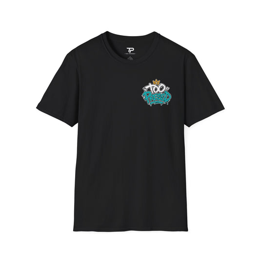 Graffiti 'Too Pressed' Logo T-Shirt