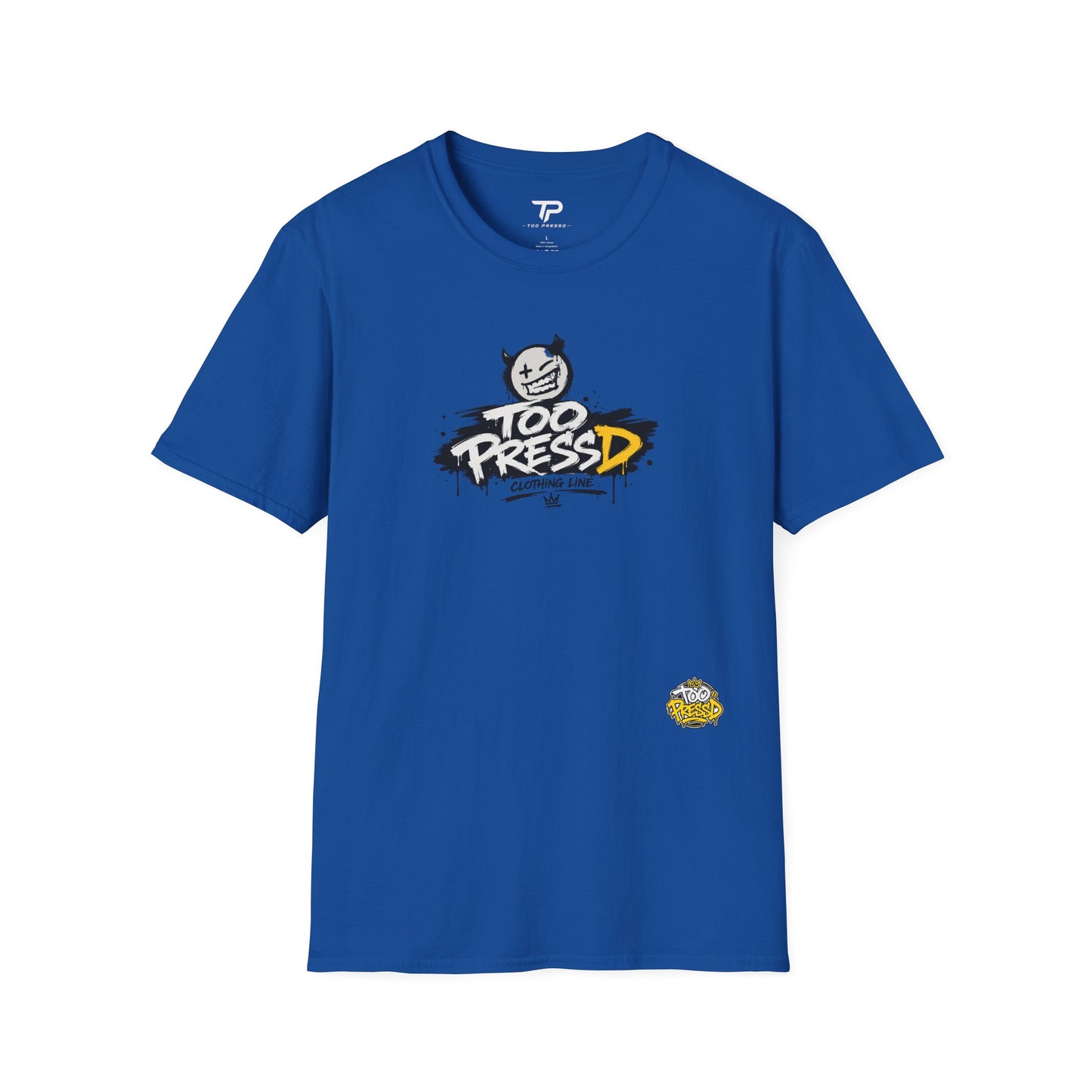 Too Pressed Graphic T-Shirt — Streetwear Logo Tee