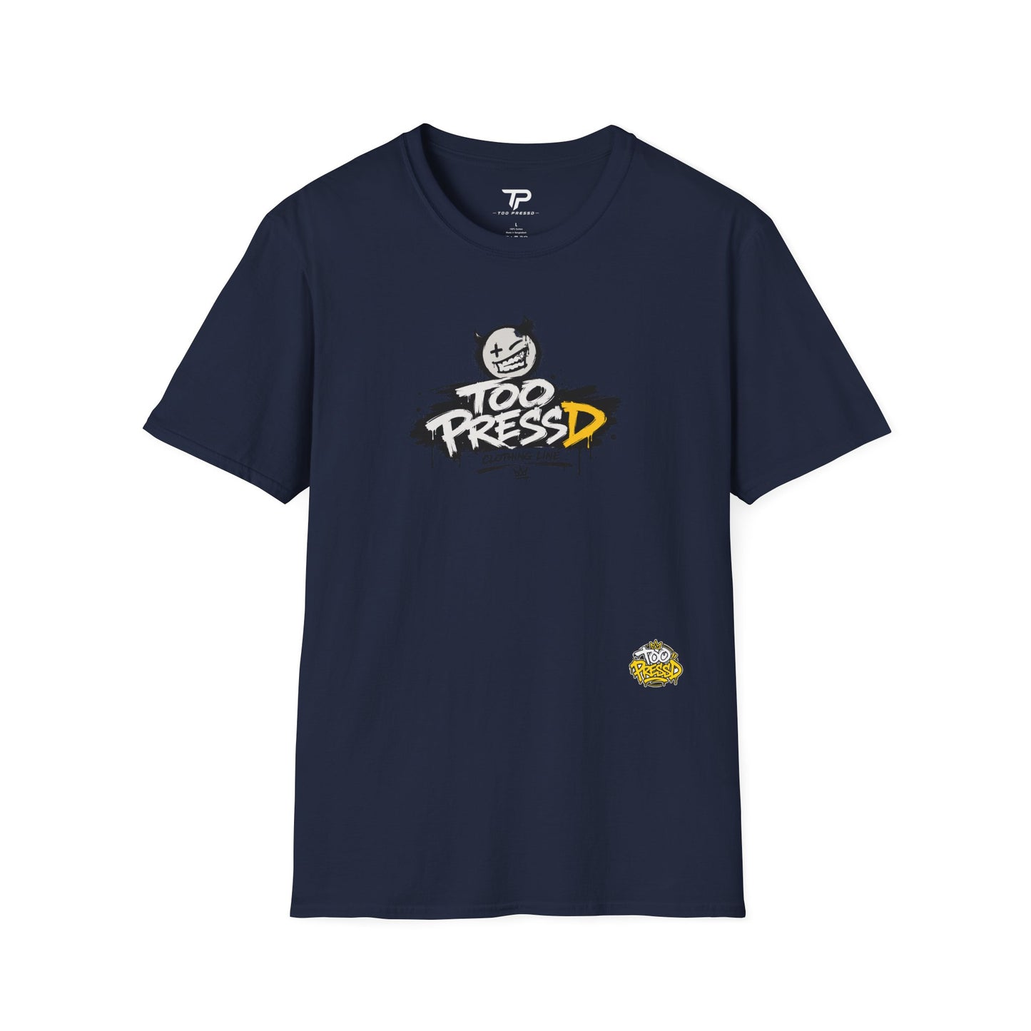 Too Pressed Graphic T-Shirt — Streetwear Logo Tee
