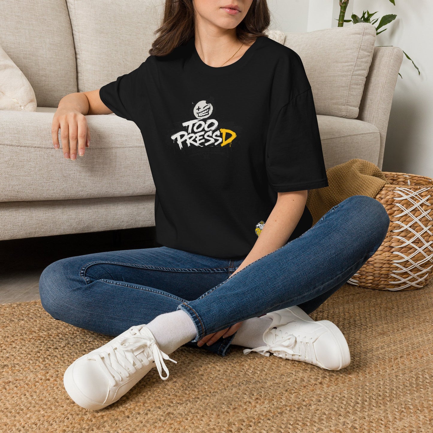 Too Pressed Graphic T-Shirt — Streetwear Logo Tee