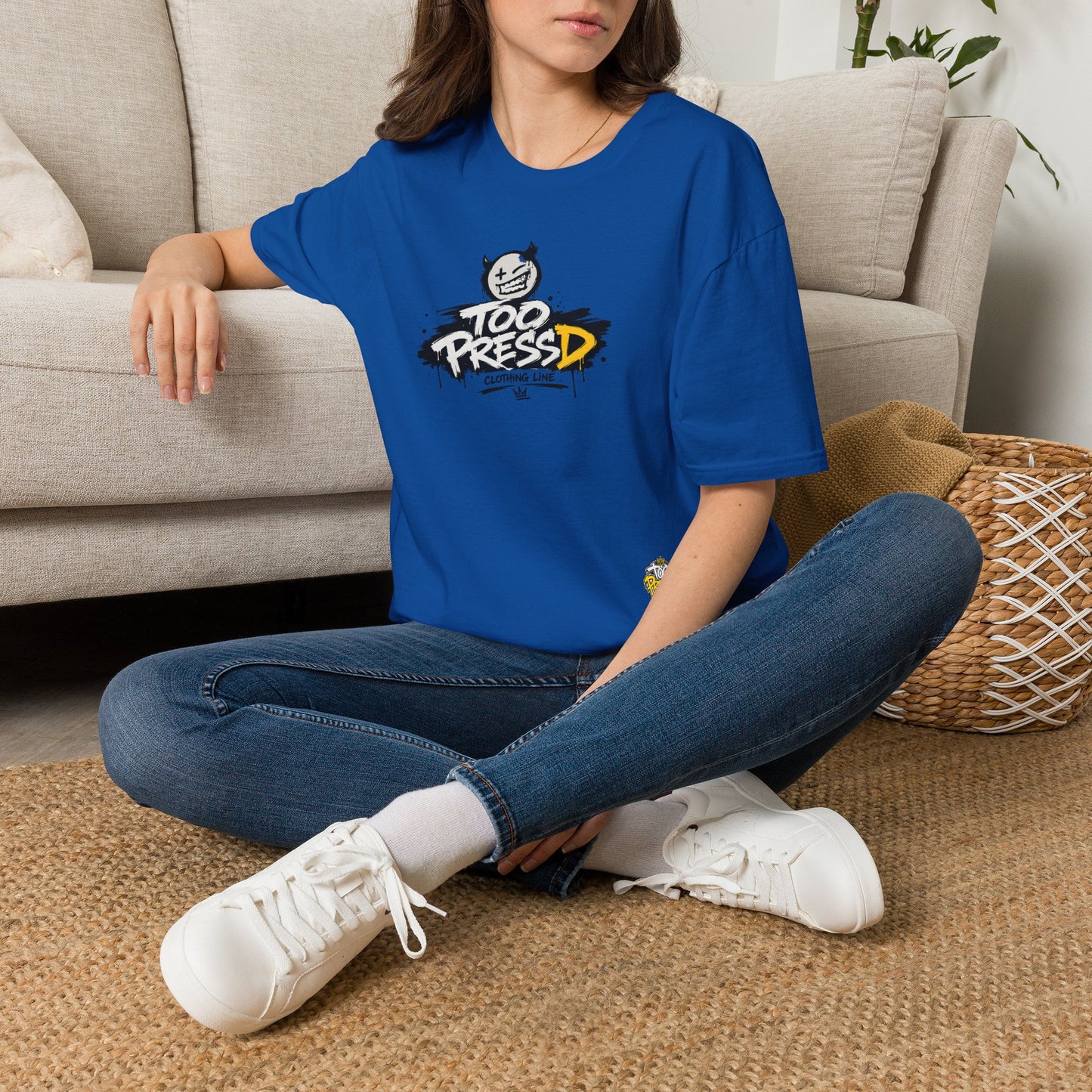 Too Pressed Graphic T-Shirt — Streetwear Logo Tee