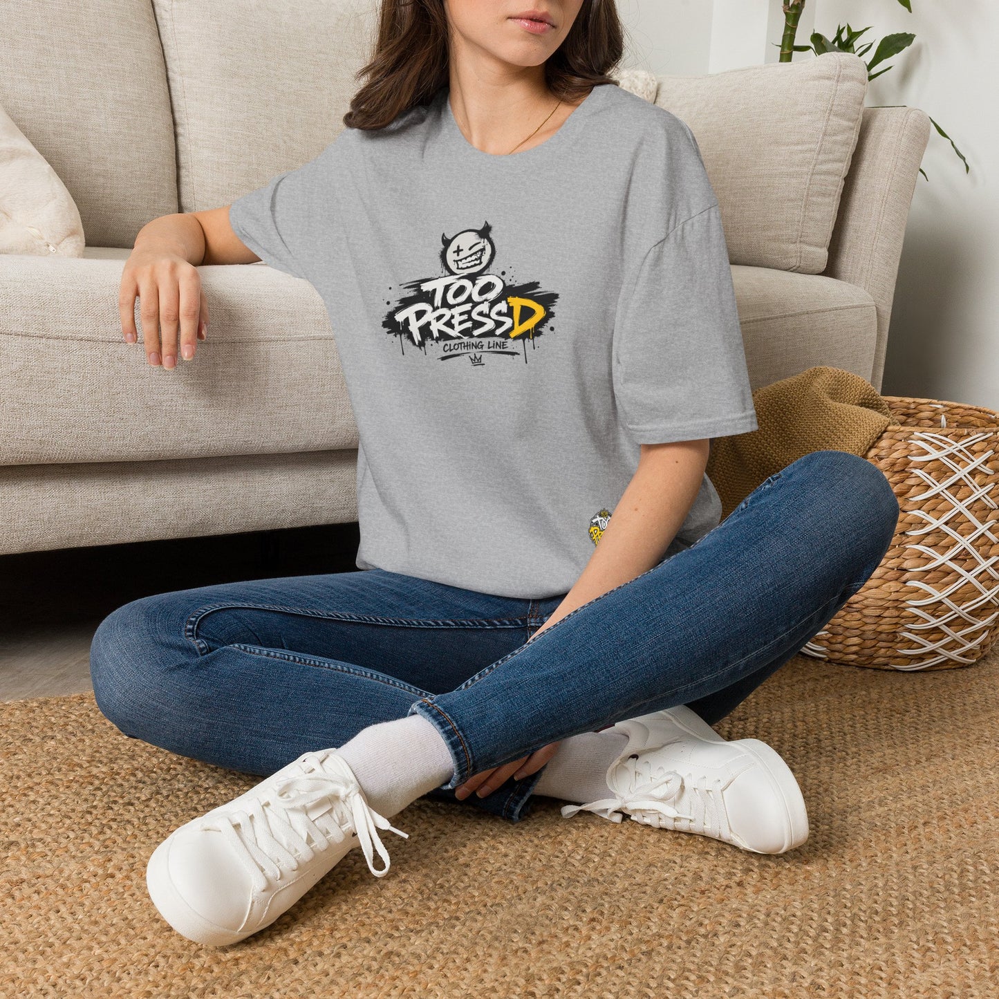 Too Pressed Graphic T-Shirt — Streetwear Logo Tee