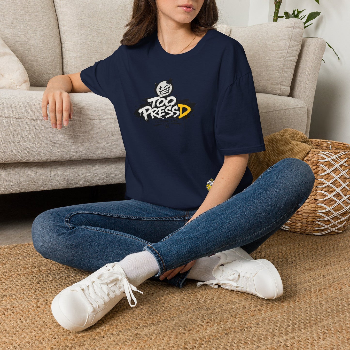 Too Pressed Graphic T-Shirt — Streetwear Logo Tee