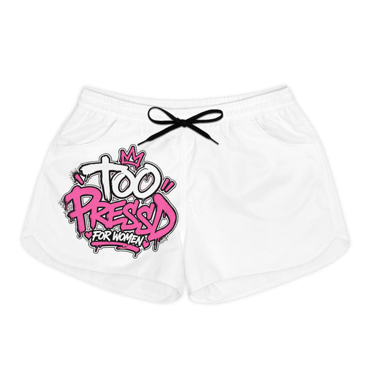 Too PressD For Women Graphic Casual Shorts — Pink Graffiti Lounge Shorts